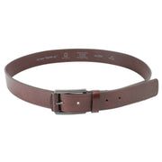 Ted Baker Linded Embossed Leather Belt - Brown Choc