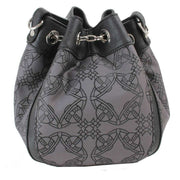 Vivienne Westwood Chrissy Re Jacquard Orborama Small Bucket Bag - Black/Grey