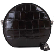 Vivienne Westwood Crocodile Mini Round Cross Body Bag - Black