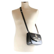 Vivienne Westwood Linda Silky Leather Crossbody Bag - Black