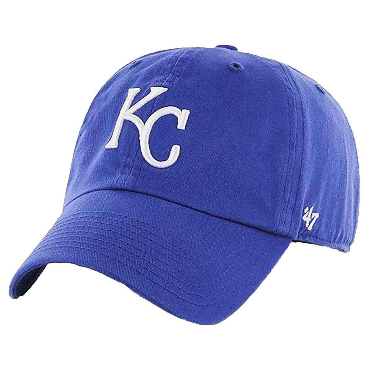 Mens 47 Brand Clean Up MLB Kansas City Royals Cap Royal Blue/White – KJ  Beckett
