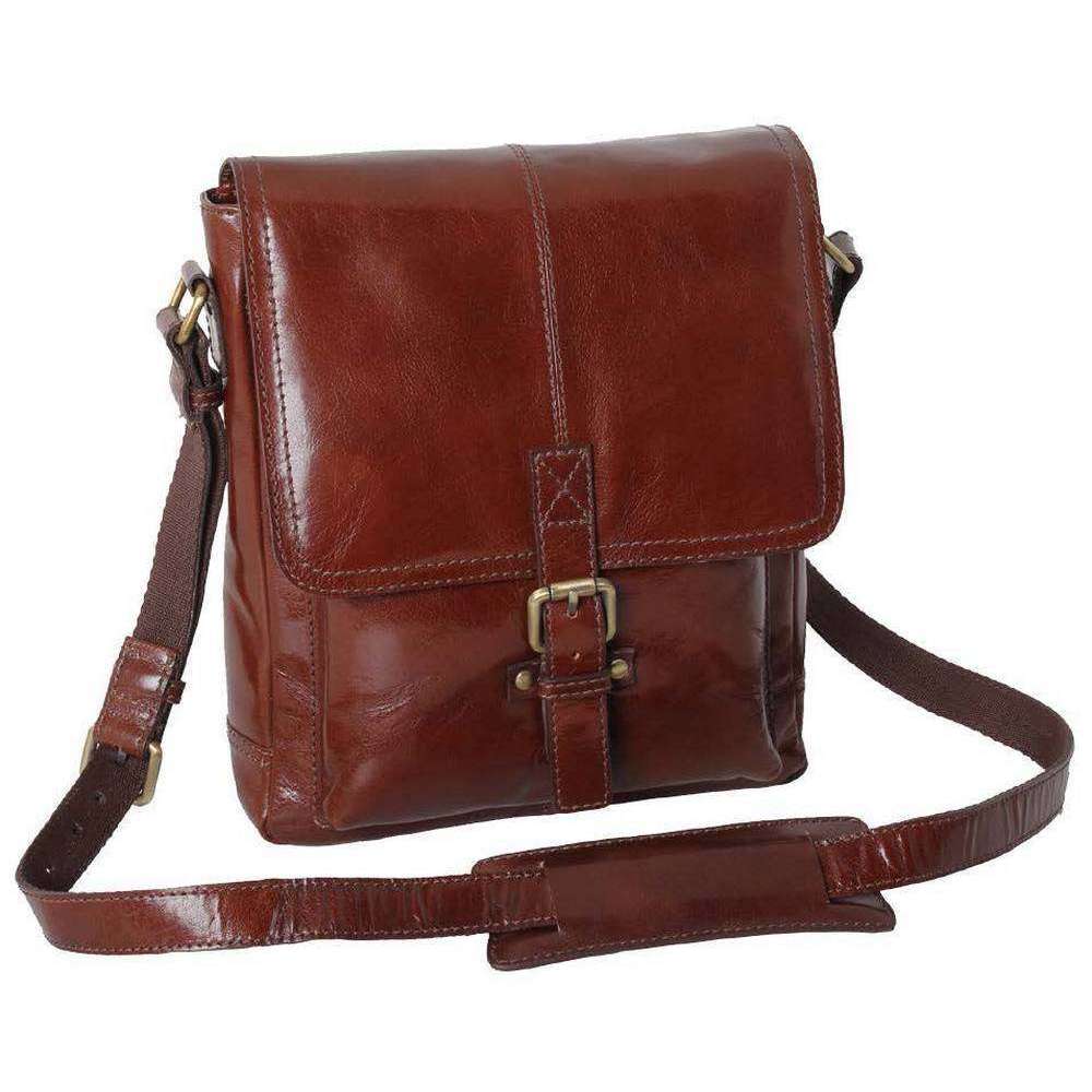 Ashwood Leather Hammersmith Cow Mud Pedro Messenger Bag in Brown for Men