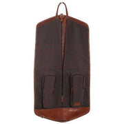 Ashwood Leather Chelsea Veg Tan Harper Folded Suit Carrier - Chestnut