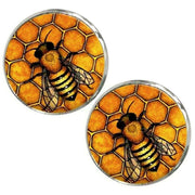 Bassin and Brown Bee Cufflinks - Black/Yellow