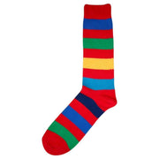 Bassin and Brown Multi Stripe Socks - Red