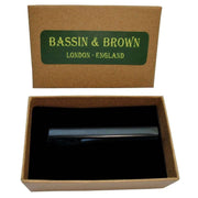 Bassin and Brown Plain Bar Tie Clip - Black