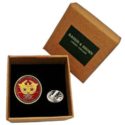 Bassin and Brown The Senate and People of Rome Lapel Pin - Wine/Gold