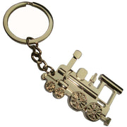 Bassin and Brown Train Keyring - Silver