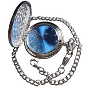 Burleigh Full Hunter Pocket Watch - Silver/Blue