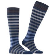 Burlington Blackpool Knee High Socks - Dark Blue Mel