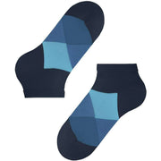 Burlington Clyde Sneaker Socks - Marine/Light Blue