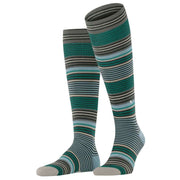 Burlington Stripe Knee High Socks - Black