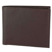 David Aster RFID Lined Coin Wallet - Brown
