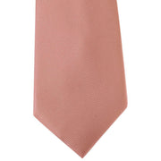 David Van Hagen Diagonal Ribbed Tie - Pink
