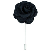 David Van Hagen Flower Lapel Pin - Black