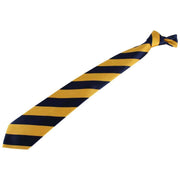 David Van Hagen Thick Striped Tie - Yellow/Navy