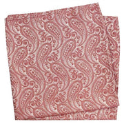 David Van Hagen Tonal Paisley Silk Handkerchief - Fuchsia Pink