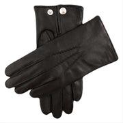 Dents Burford Cashmere Lined Leather Gloves - Black