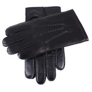 Dents Cashmere Lined Touchscreen Leather Gloves - Black