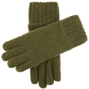 Dents Durham Knitted Gloves - Olive Green