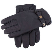 Dents Exmoor Waxed Cotton Gloves - Navy