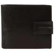 Dents Leather 3 Card Bill-Fold Wallet - Black