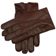 Dents Levens Cashmere Lined Hairsheep Leather Gloves - English Tan/Blue