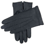 Dents Melton Handsewn Peccary Gloves - Navy