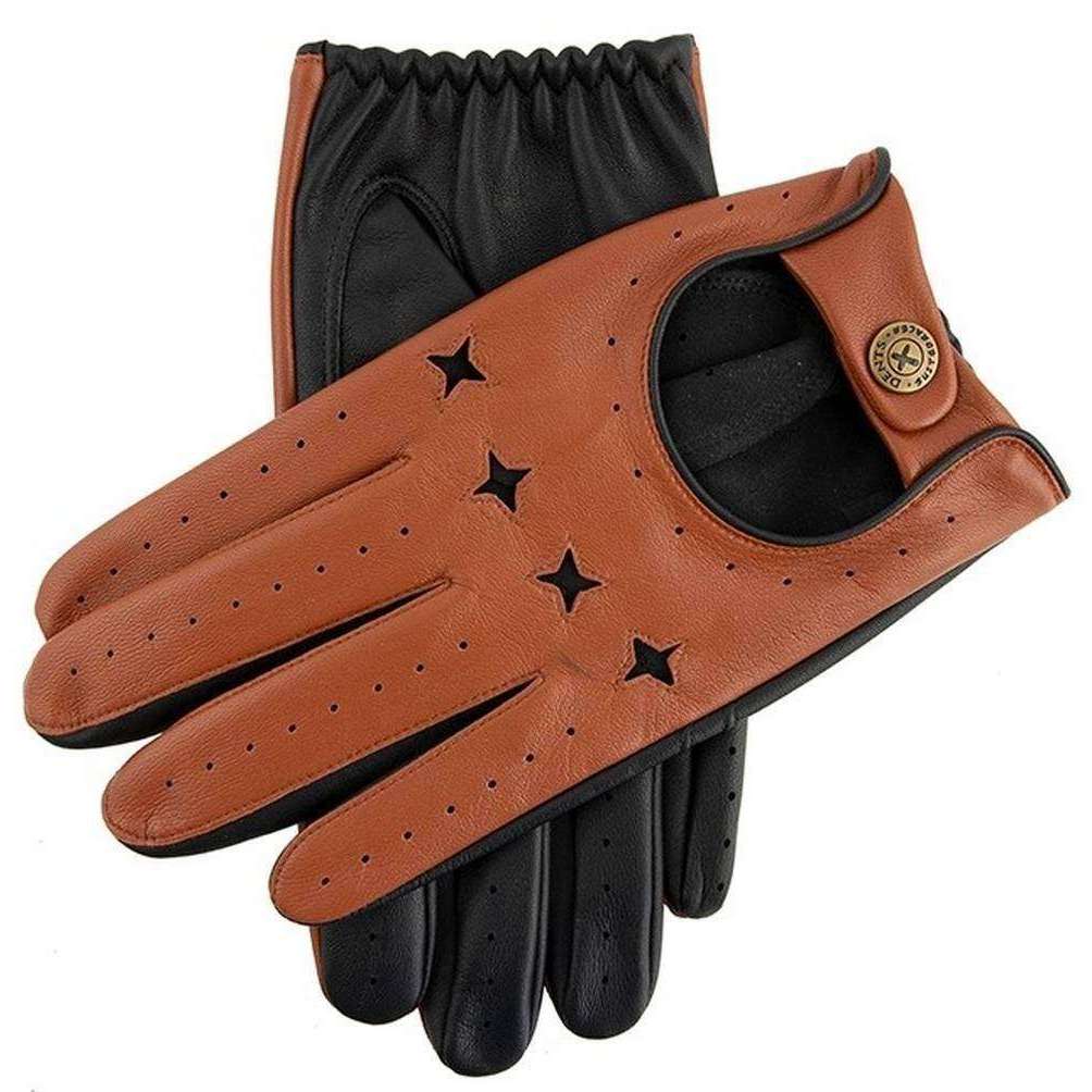 Dents The Suited Racer Touchscreen Driving Gloves Highway Tan/Black