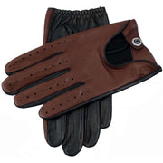 Dents Woburn Hairsheep Leather Gloves - Black/English Tan