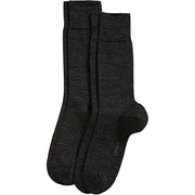 Esprit Basic Elegant Wool 2 Pack Socks - Anthracite Melange Grey