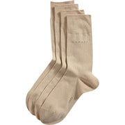 Esprit Basic Soft Cuff 2 Pack Socks - Cream