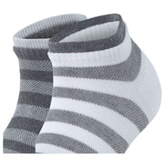 Esprit Mesh Stripe 2 Pack Sneaker Socks - Grey