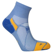 Hilly Marathon Fresh Anklet Min Socks - Steel/Sulphur Green