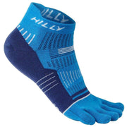Hilly Toe Socks - Electric Blue/White