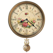 Howard Miller Savannah Botanical VII Wall Clock - Floral Brown