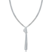 KJ Beckett Classic Knot Popcorn Chain Necklace - Silver
