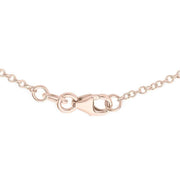 KJ Beckett Interlocked Rings Necklace - Rose Gold/Silver