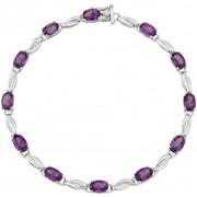 Mark Milton Amethyst Bracelet - Purple/White Gold