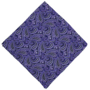 Michelsons of London All Over Paisley Silk Handkerchief - Purple