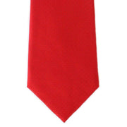 Michelsons of London Basket Weave Silk Tie - Red