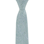 Michelsons of London Complex Paisley Polyester Tie and Pocket Square Set - Green