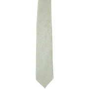 Michelsons of London Delicate Floral Wedding Tie and Pocket Square Set - Cream
