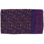 Michelsons of London Garden Floral Silk Scarf - Purple