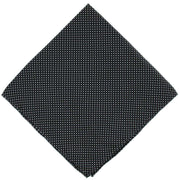Michelsons of London Pin Dot Silk Handkerchief - Black