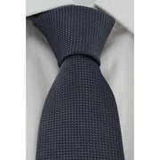 Michelsons of London Plain Silk Tie - Grey