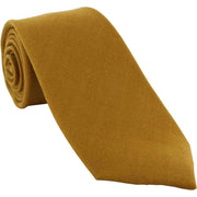 Michelsons of London Plain Wool Tie - Mustard