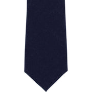 Michelsons of London Plain Wool Tie - Navy