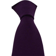 Michelsons of London Plain Wool Tie - Purple