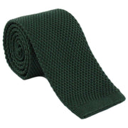 Michelsons of London Silk Knitted Skinny Tie - Green